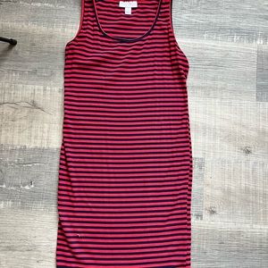 Motherhood Maternity Red and Navy tank dress. Size Medium.